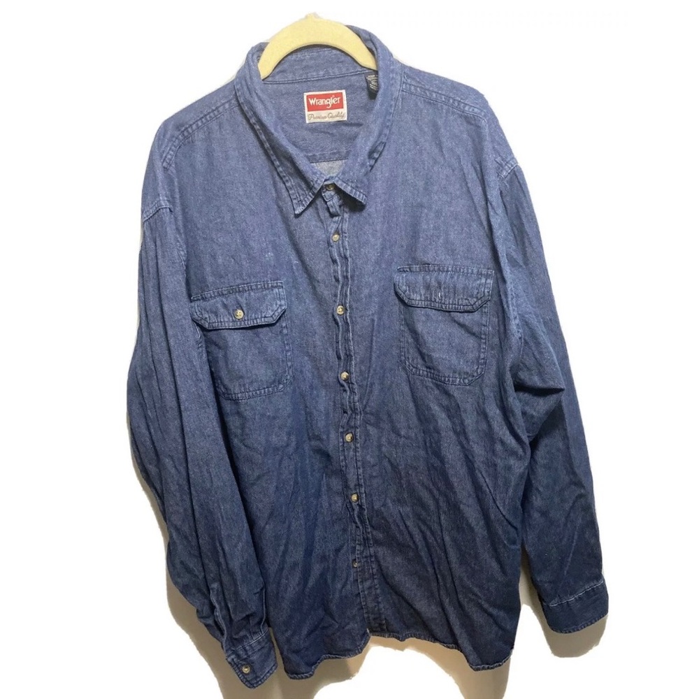 Wrangler Long Sleeve Denim Shirt Men's Sizes 3XL